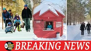 New Forest Ice Skating Trail In Baxter Is A Hit With Winter Enthusiasts