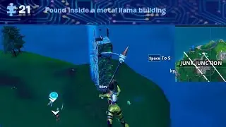 Fortnite | Fortbyte # 21 Found inside a metal llama building