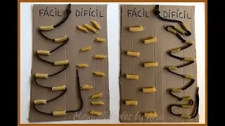 Psicomotricidad con macarrones y cordones