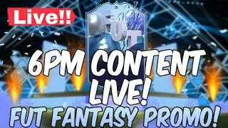 FIFA 22 LIVE 6PM CONTENT STREAM! | LIVE FUT FANTASY PROMO! | LIVE FREE ERIKSEN FUT FANTASY CARD??