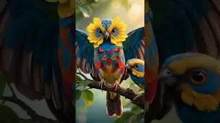 The Most Surreal Bird You'll Ever See! 🐦✨#SurrealBird #NatureArt #RealisticBird #BirdMagic