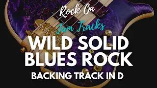 Solid Blues Rock Backing Track For Guitar In D Minor