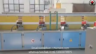 Steel long bar induction hardening heat treatment line #steel #hardening #heatingfurnace