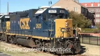 [CSXT]2625 GP38-2 & [6085]GP38-2s EFS Leads A Good Size F736-02 & 3rd Gen K5LAR24 Horntaps In Fay NC