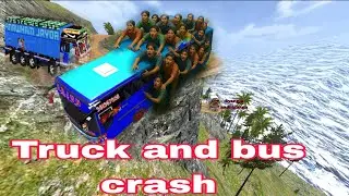 Truck and bus crash 😭 full off-road Nepal map mod 