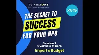 How to Import a Budget into Xero | NPO Budgeting (South Africa)