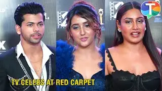 Television celebrities spotted at the red carpet of an award show