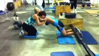 Mary Lansberg Training Her Hamstrings