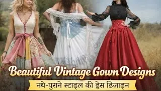 Trending Vintage Long Gown Designs 😍 | Cottagecore Dress Ideas