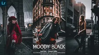 MOODY BLACK - Dark Moody Presets - Lightroom Mobile Tutorial
