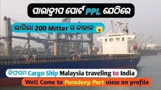 Massive 200m Cargo Ship Enters Paradip Port | PPL Dock #paradeep 
