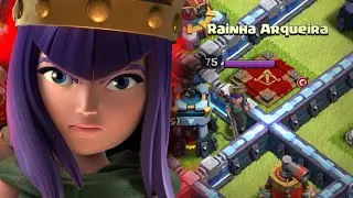 RAINHA FULL NOVAMENTE NO CV13!!? UPANDO MUITO NO CLASH OF CLANS