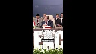 Donald Trump, world leaders sign Gaza peace deal