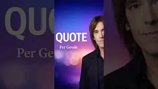 Per Gessle on Songwriting | A Short Quote
