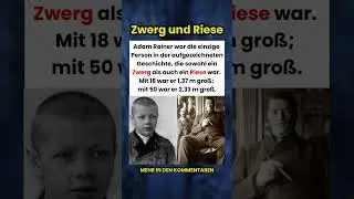 Der einzige Mann in der Geschichte, der sowohl Zwerg als auch Riese war! 🤯