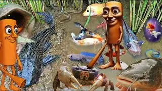 WAAAOOO TUNG TUNG SAHUR MENCARI MENANGKAP BANYAK IKAN HIAS WARNA WARNI DAN MENEMUKAN BANYAK MAENAN 