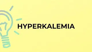 What is the meaning of the word HYPERKALEMIA?