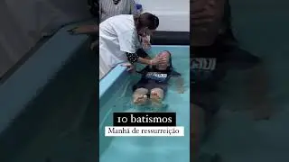 10 BATISMOS! ALELUIAA! #batismo #f&eacute;  #igrejarenasceremcristo