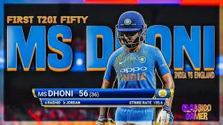 MS DHONI'S FIRST T20i FIFTY | INDIA VS ENGLAND Recreated - Cricket 19 Gameplay By Classico Gamer