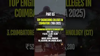 CIT Coimbatore &ndash; 100% Placements, Top Recruiters & Campus Tour | Best Engineering College 2025