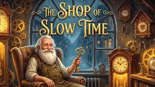 🕰️ The Shop of Slow Time | Sleep Story with Rain & Clock Sounds (ASMR)