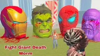 #Indian Bike Driving 3D #viral #trending @MrBeast in Fight Giant Death Worm
