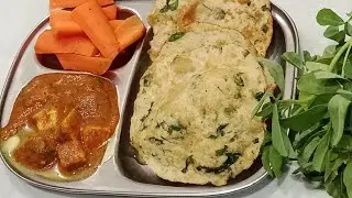 Methi Moong dal masala puri & Paneer butter masala #puri #paneerbuttermasala #poori #snacks #viral 