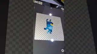 I made a Bluey Pixel Art!!! #shorts