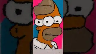 Homer Simpson Custom, Tufted, Handmade Rug. Tufting process. #tufting #handmade  #customrugs