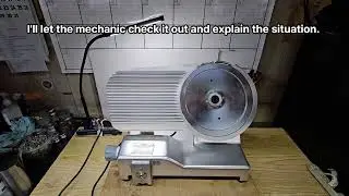 Repairing Belt Issue on SIRMAN PALLADIO 300 Meat Slicer - Blade cover is not installed for viewing