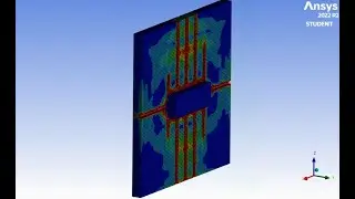 Cracking of Concrete Wall Due to Collision - Ansys Workbench
