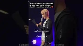 fan brings seven years ago concert ticket for hanbin 🥰 #hanbin #bi #id #kimhanbin #kpop #shortvideo