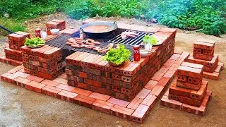 Backyard DIY Brick Grill &ndash; Easy Outdoor Stove Anyone Can Build | Stove Build TMG