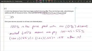 105 HW 1.5 - Compute a Double Discount