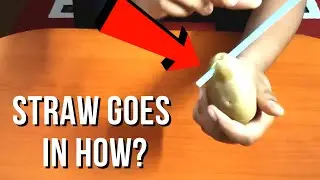 WOW ! This Straw Passes Through This Potato  - HOW? - Amazing Science Experiment
