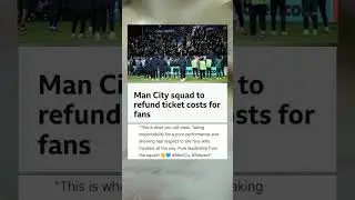 Man City squad to refund ticket costs for fans #sports #news