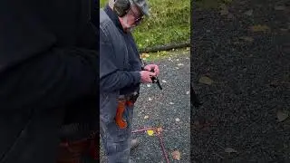 Nick president of the Chilliwack fishing game club shooting the airplane creek ￼