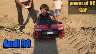 RC car off roading. RC audi R8 Supar car. off roading with rc car. canada vlog.powerful rc car.