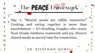 Shared meals are edible memories Day 4