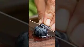 Blueberry Cutting ASMR | Juicy Fruit Sounds | No Talking | Veo 3 4K Relaxing Video #asmr #ai