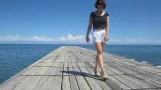 Elena in Clogs at the sea (High-Heels) - #0074