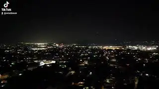 San Bernardino, from the 215fwy, after the sun sets, using a DJI mini 3 pro