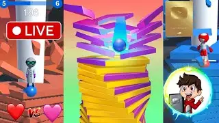 AGS TIME is live 🔴 stack ball ⚽🏀🏈