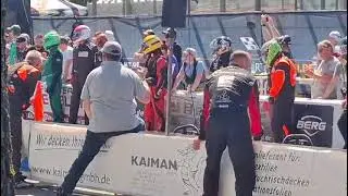 6h Citykartrennen Sonneberg 2025 Startget&uuml;mmel beim le mans start