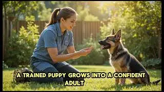 Watch This German Shepherd Puppy Learn Its First Command