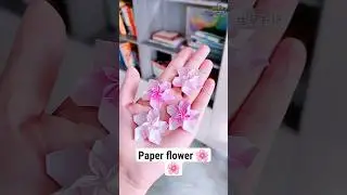 I Can&rsquo;t Believe This Is Just Paper! 🌸😱 #PaperFlowerMagic #OrigamiFlower #DIYShorts