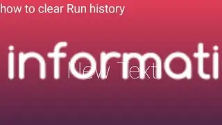 how to clear Run history on your computer