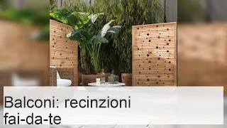 Recinzione per balconi realizzata con cassette inutilizzate: una bella struttura in una sola serata