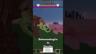 Behemoohoglin Vs Pigzilla #mobbattle #mobbattles #mcpe #addon #shorts
