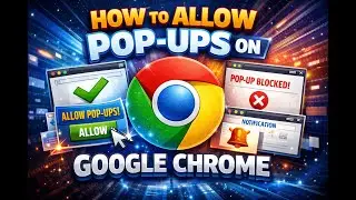 ALLOW POP UPS    On Google Chrome (In 2026)
